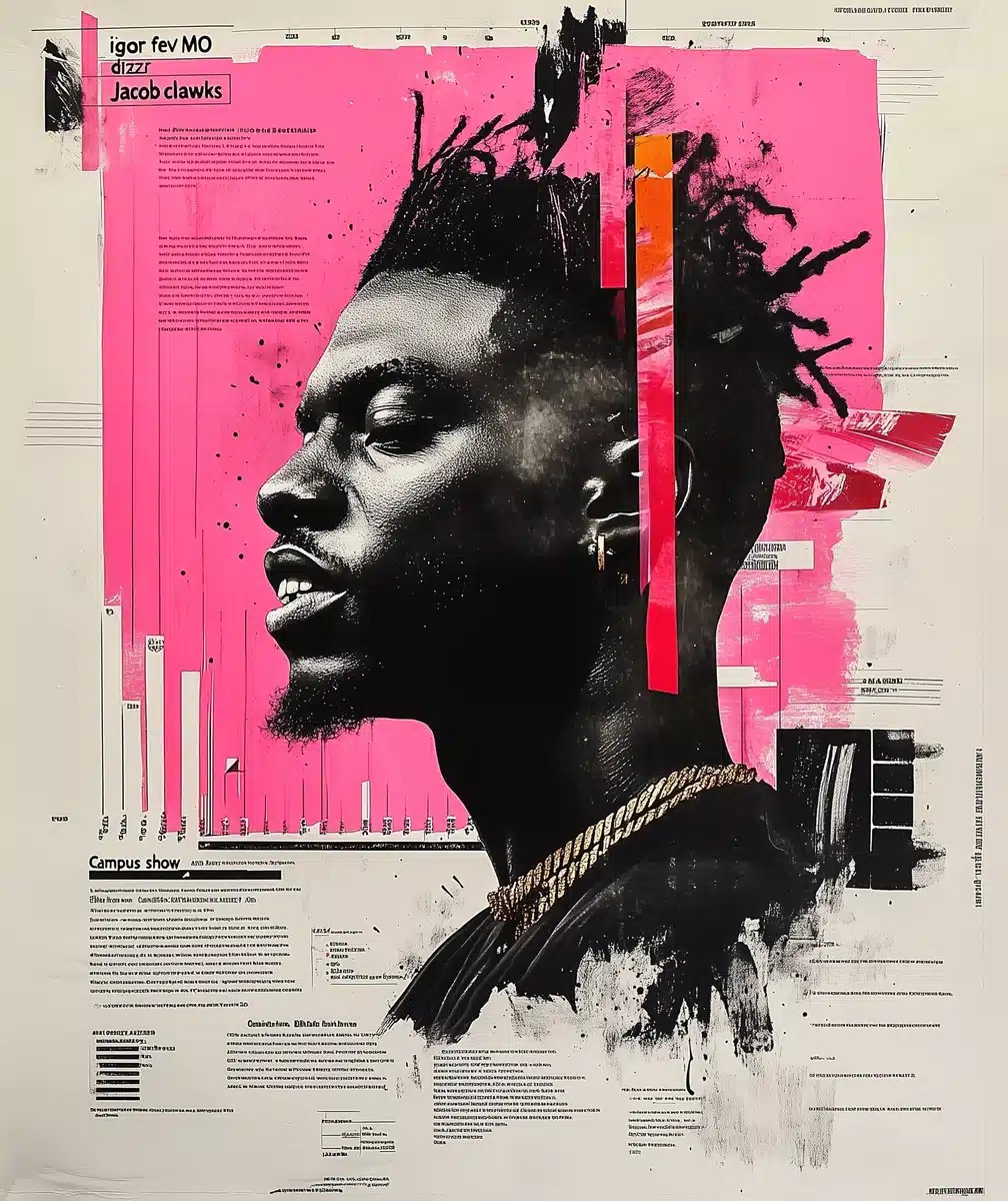 Vintage Hip-Hop Collage Poster
