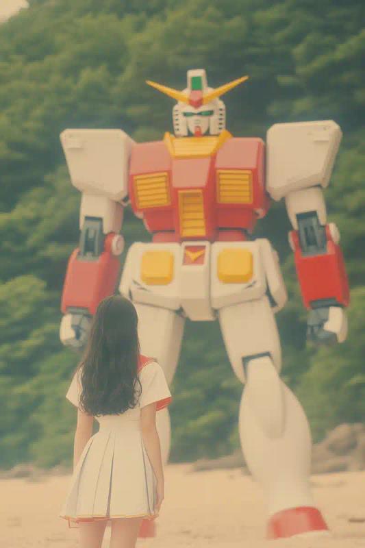 Tokusatsu Heroine Beach Scene
