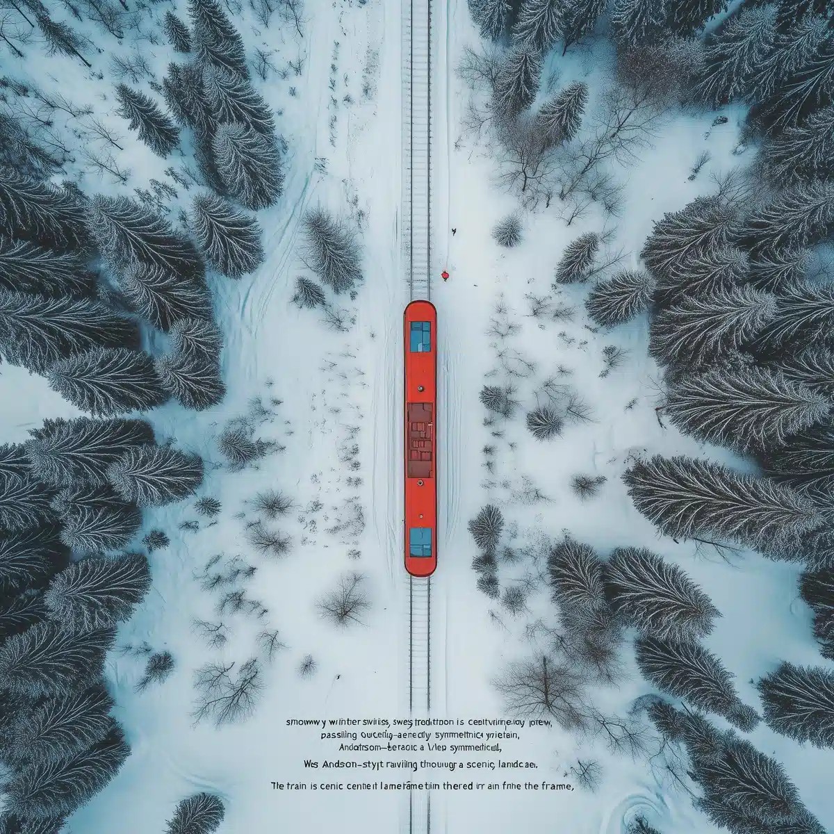 Wes Anderson Train in Winter