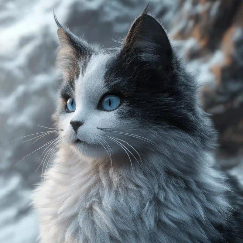 Cinematic Cat in Landscape
