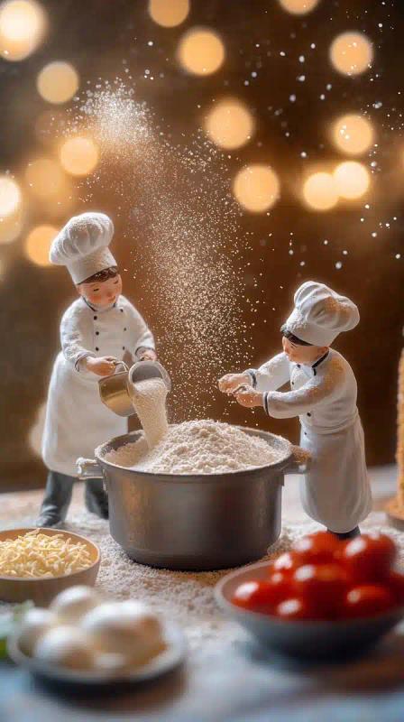 Miniature Chefs in Action