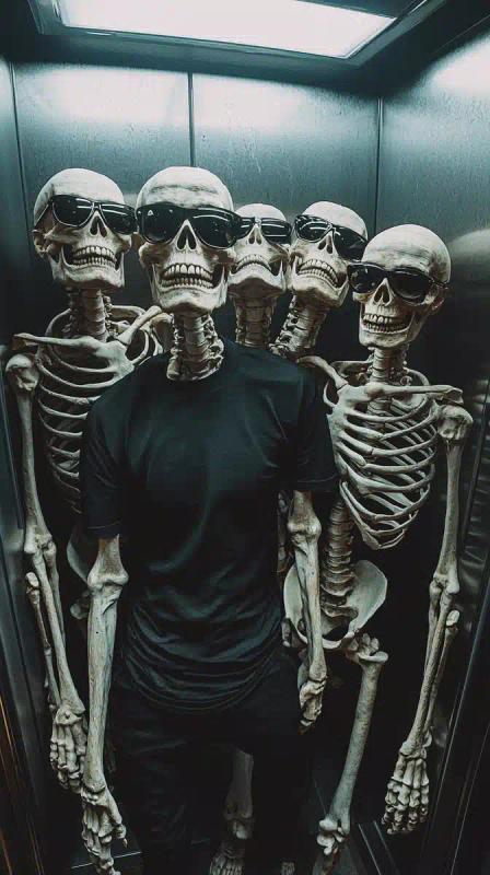 Surreal Skeleton Crew Elevator