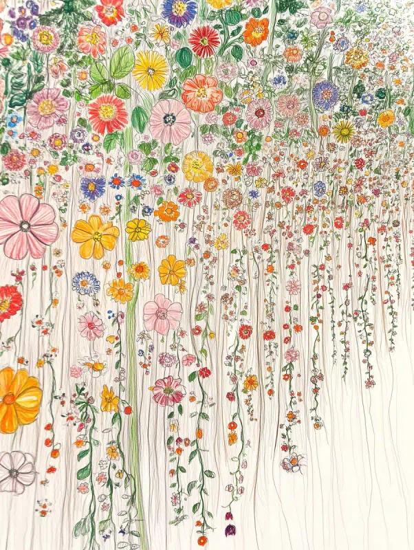Colorful Flowers in Garden