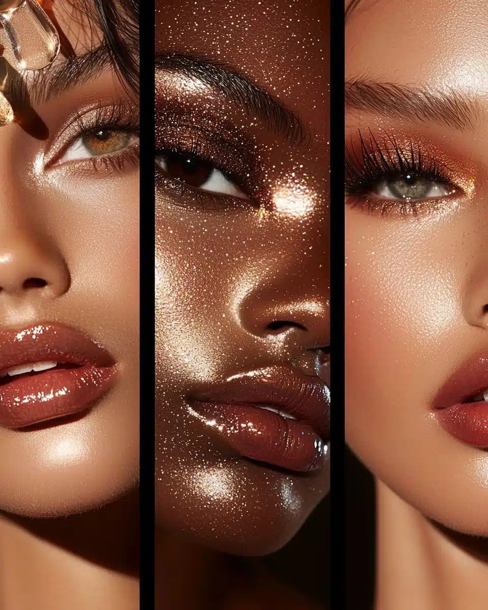 Trendy Makeup Collage 2025