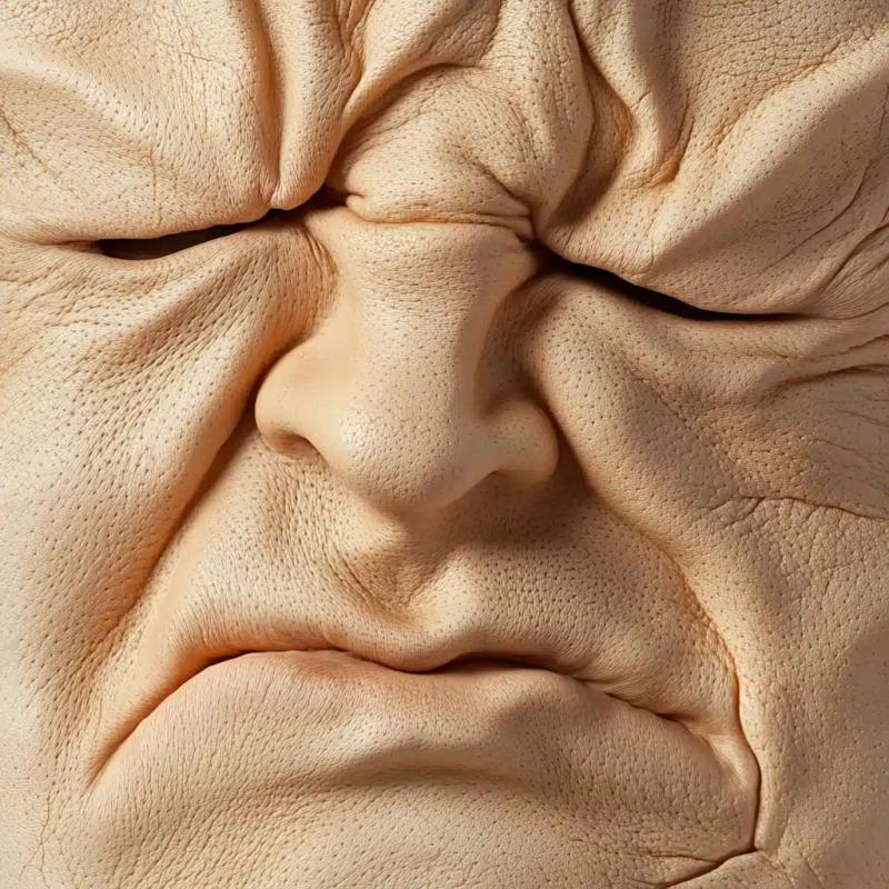 Macro Skin Folds Portrait
