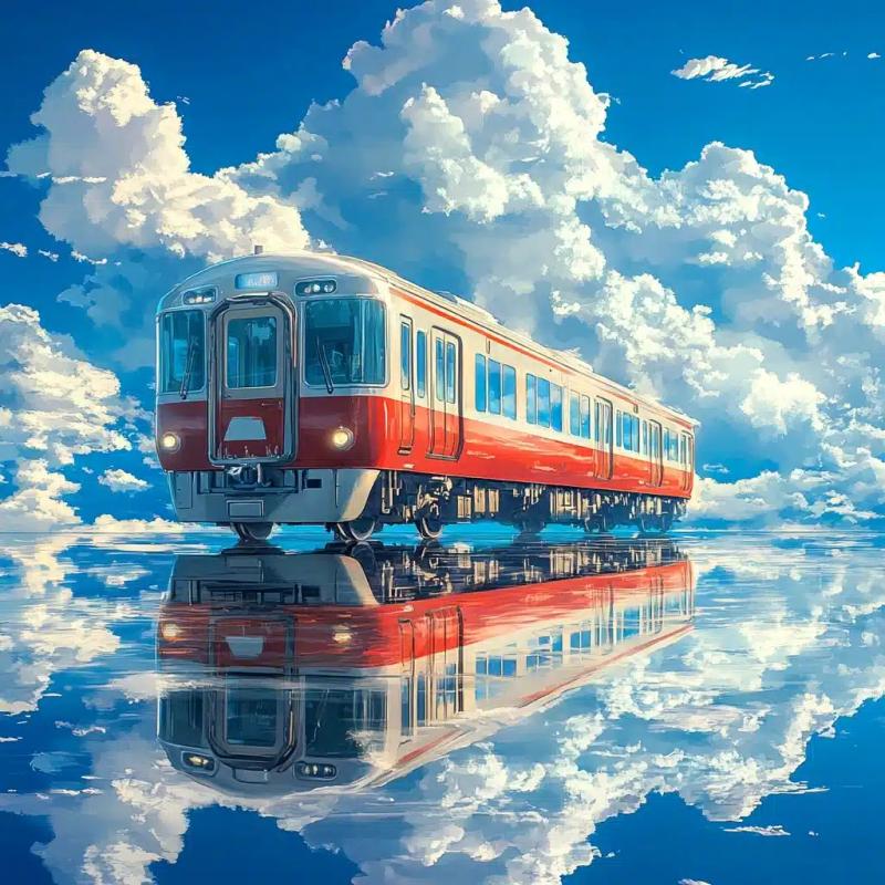 Anime Train in Sky