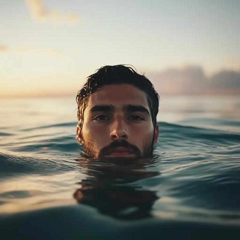 Cinematic Portrait Above Water