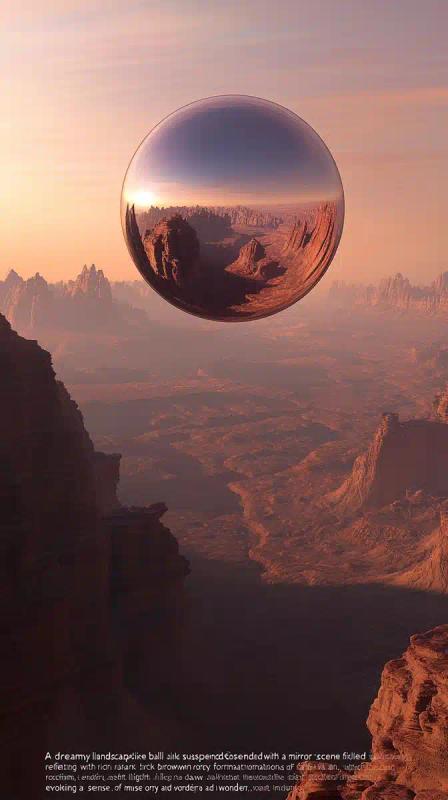 Reflective Desert Landscape