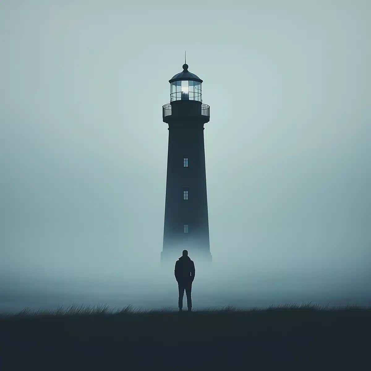 Lighthouse Sentinel in Mist