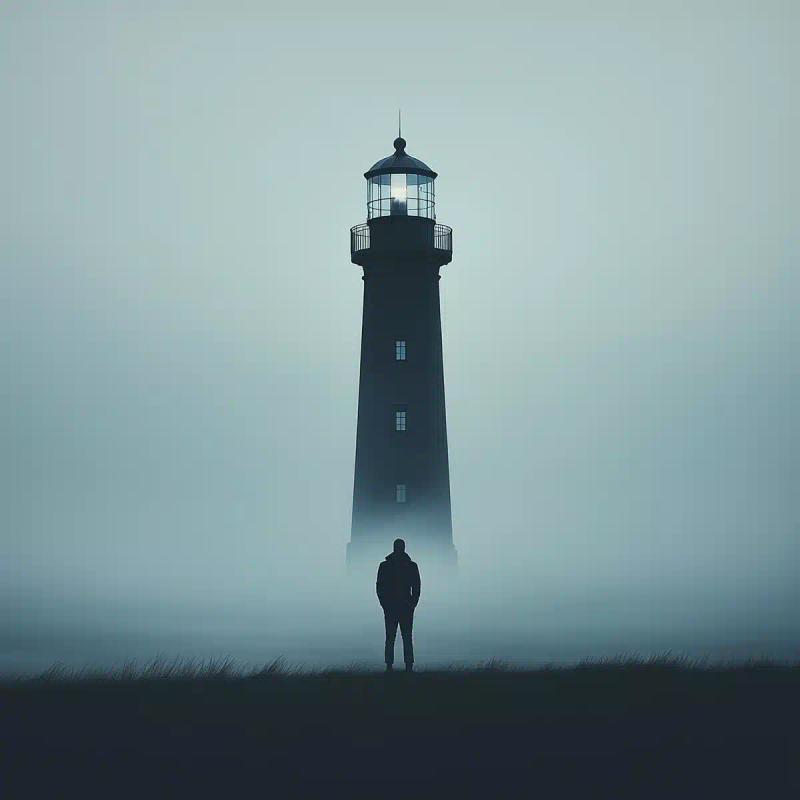 Lighthouse Sentinel in Mist