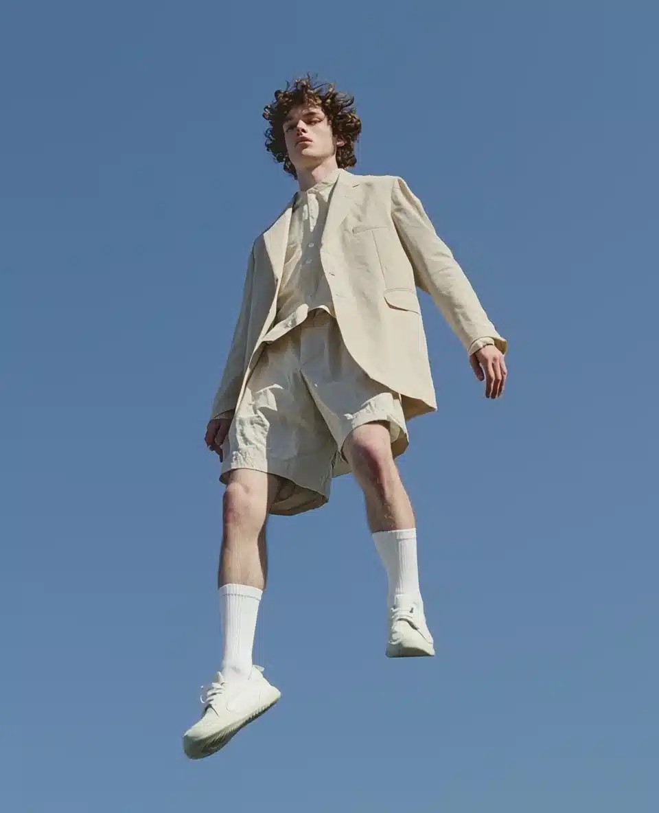 Floating Man in Blazer