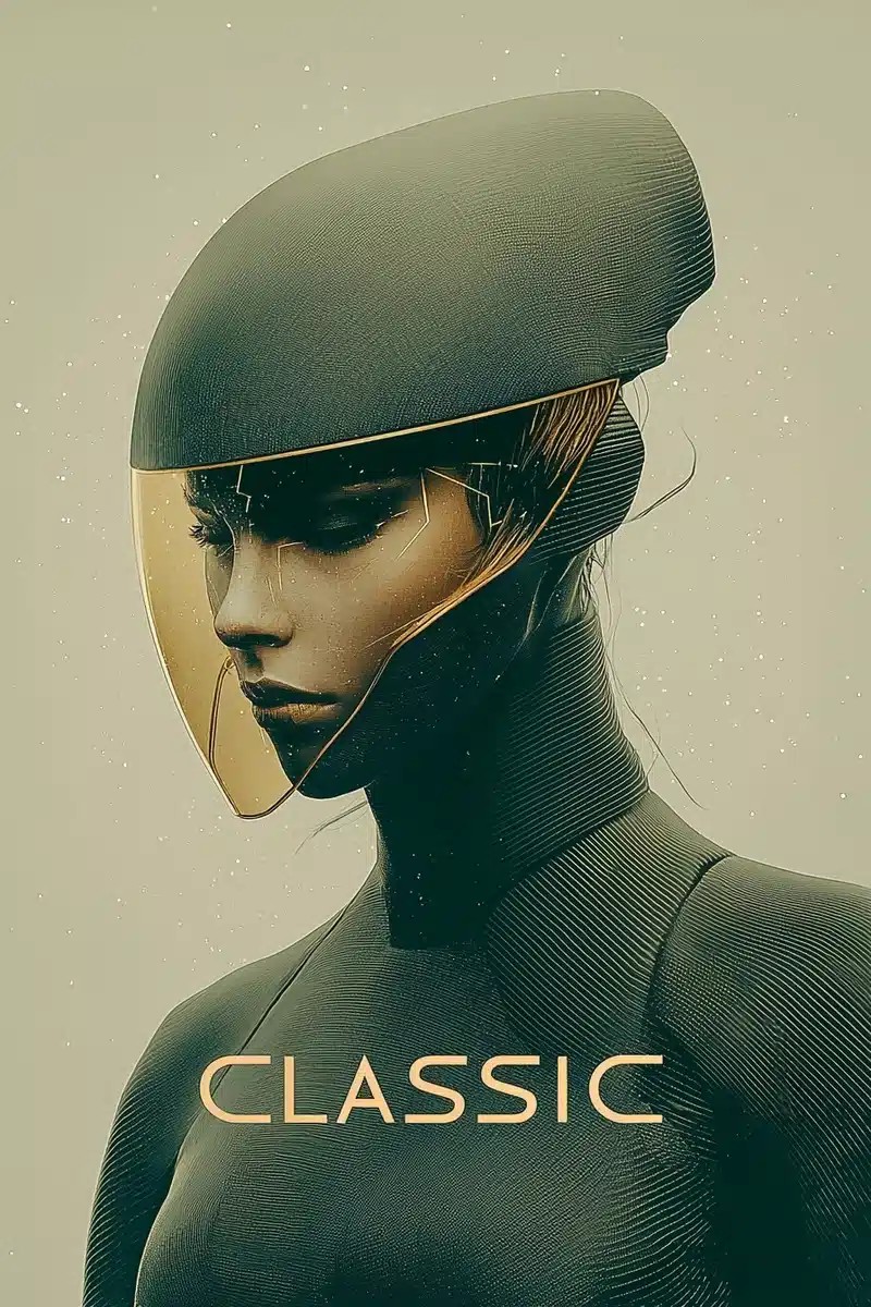 Futuristic Cosmonaut in Cyberpunk