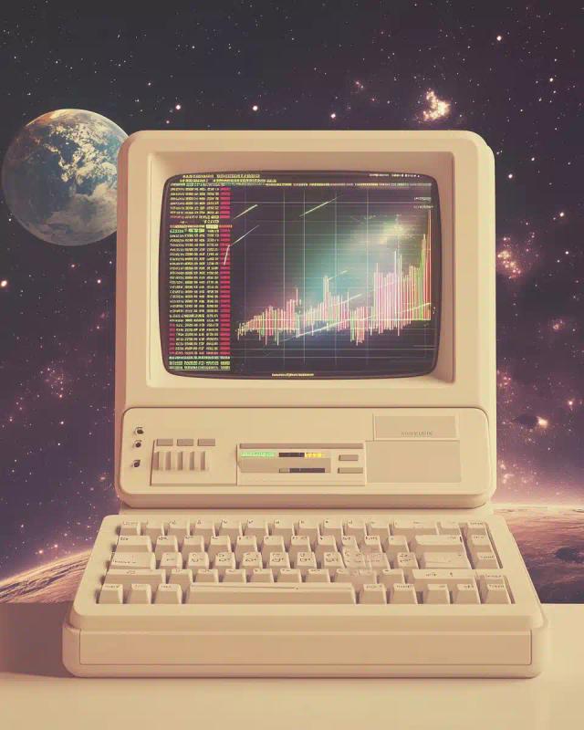 90s Product Photography Macintosh in Space