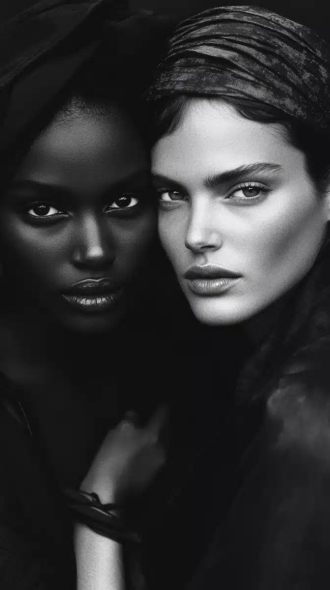 Diverse Supermodels Group Portrait