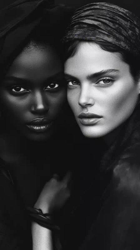 Diverse Supermodels Group Portrait