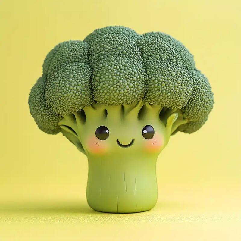 Chibi Broccoli Kawaii Design
