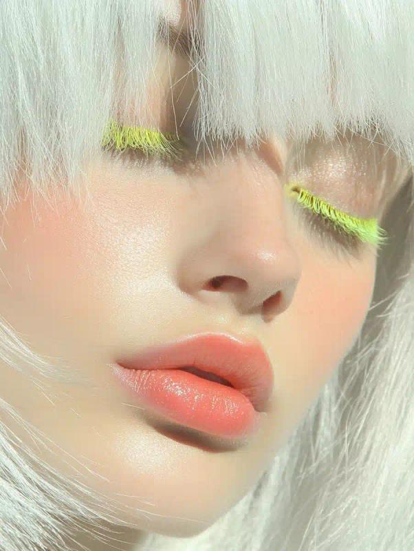 White-Haired Model Portrait