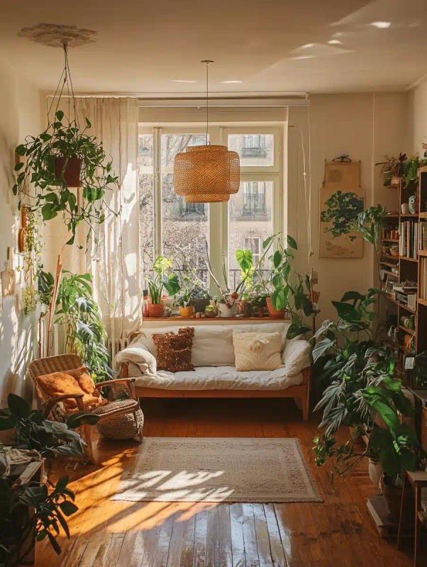 Bohemian Living Room Photo