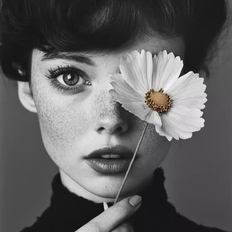 1960s Floral Portrait Photography