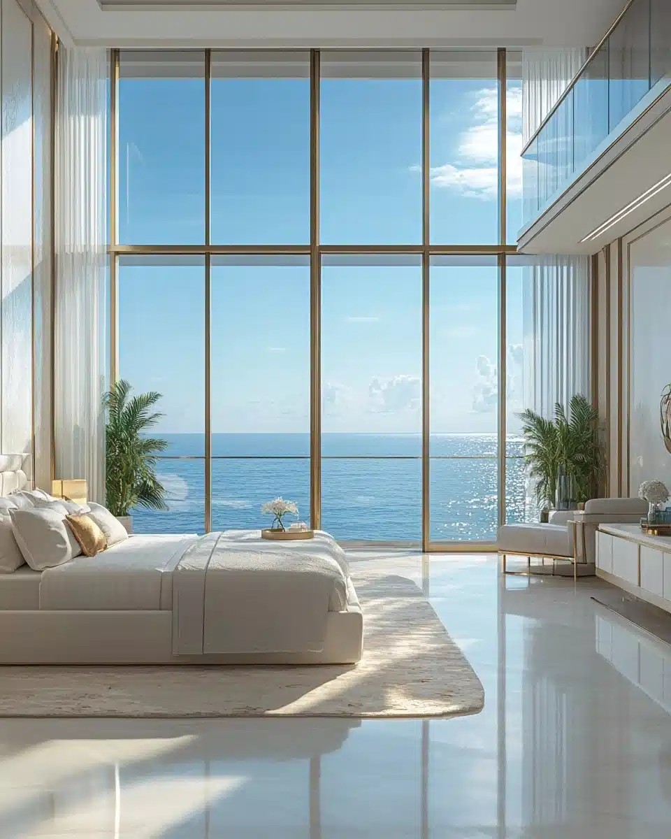 Luxurious Bedroom with Sea View