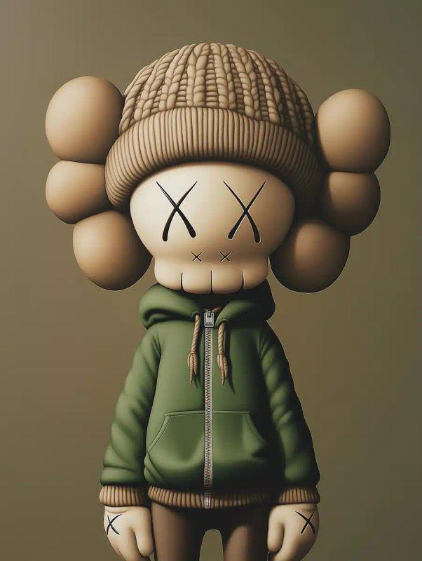 KAWS Character in Beanie