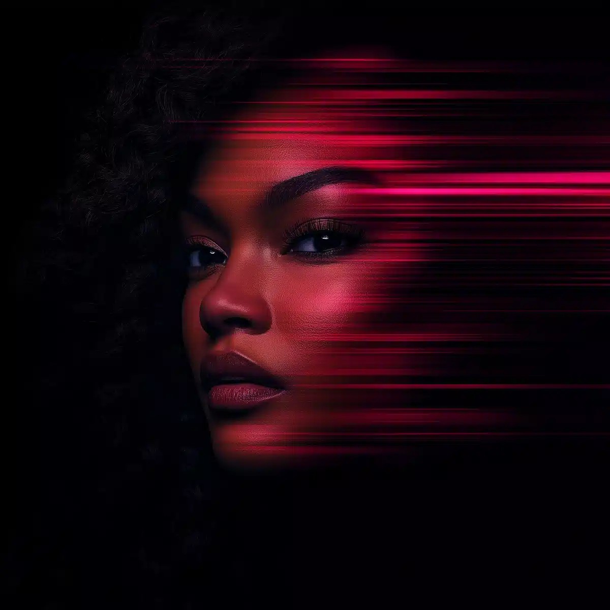 Hyper-Realistic Black Woman Aura