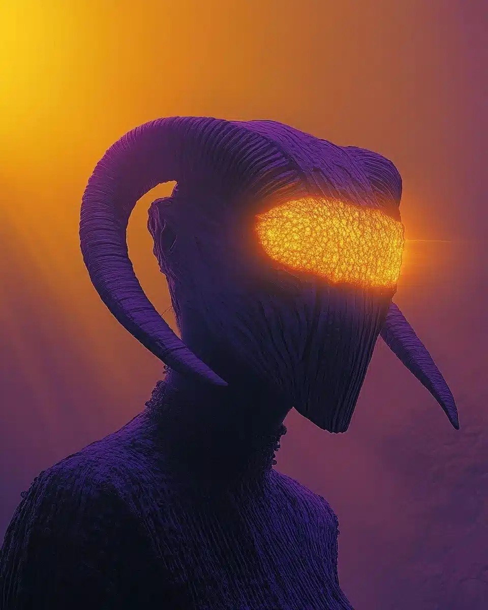 Retro Futurism Alien Woman