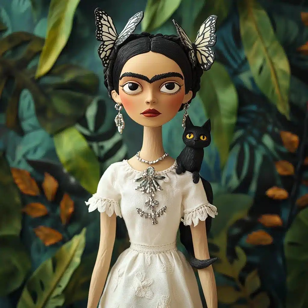 Whimsical Frida Puppet Animation