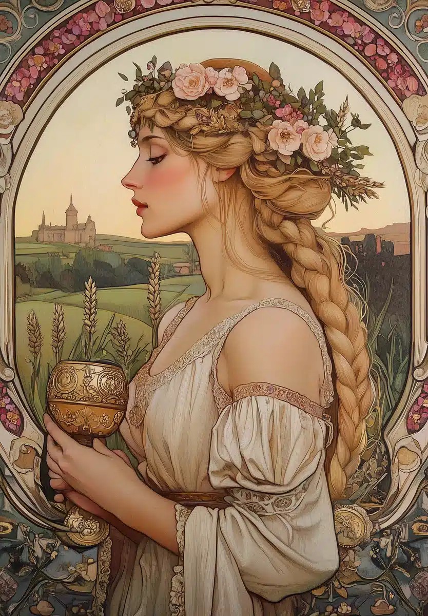 Harvest Queen in Nouveau