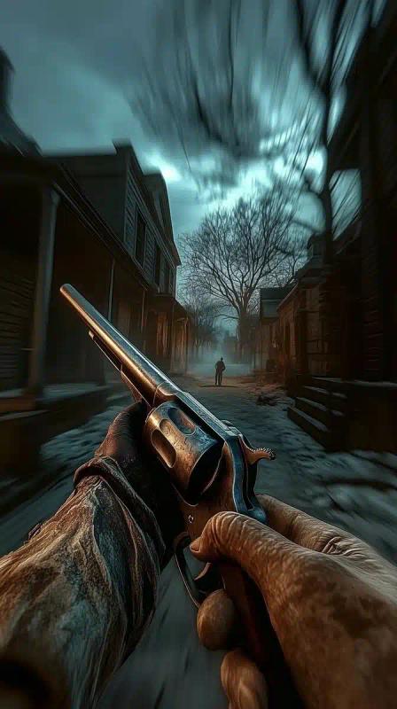 Cinematic Revolver in Moonlight