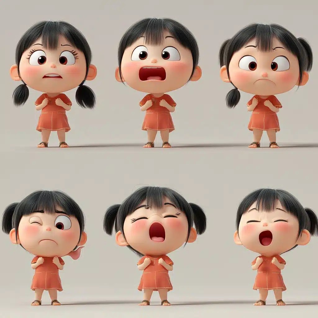 3D Chibi Maruko-chan Expressions