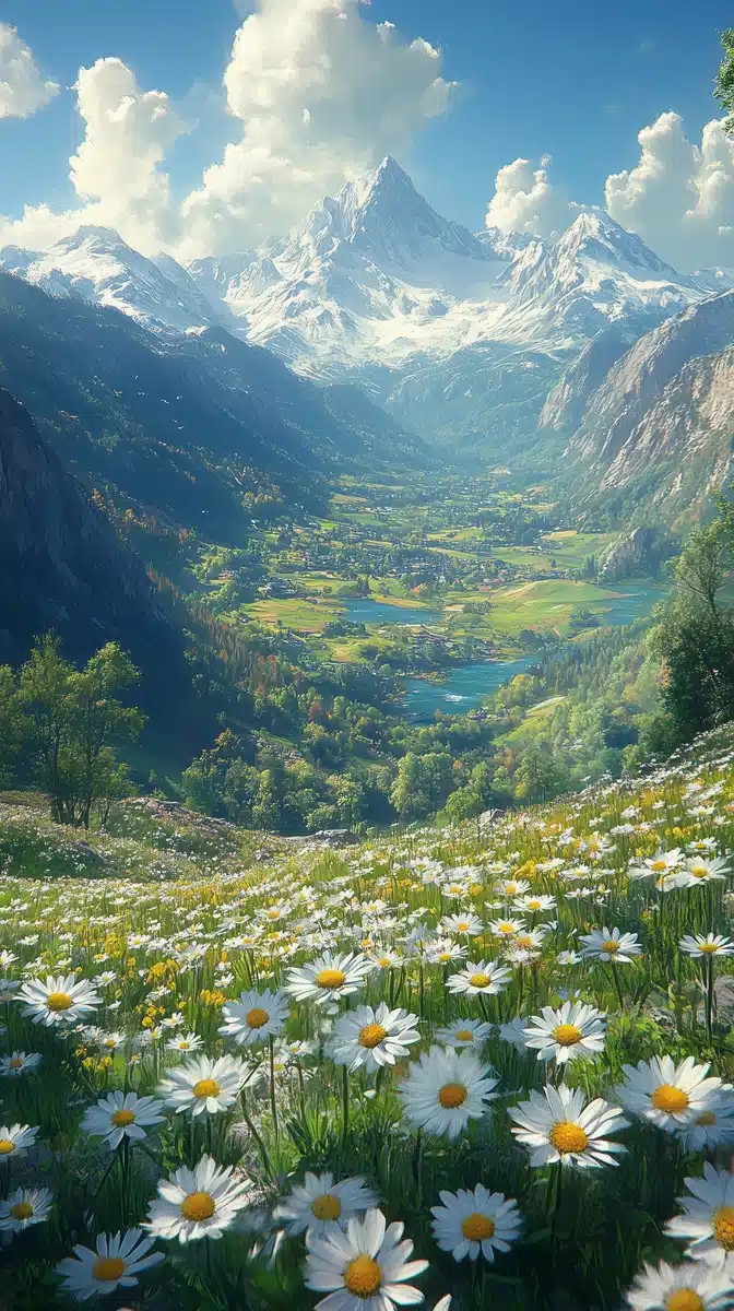 Autumn Sky Over Mountains