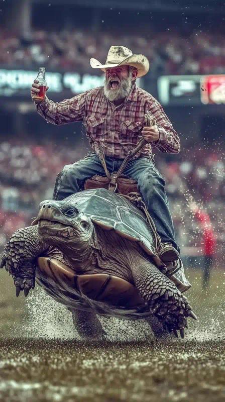 Cinematic Rodeo Turtle Showdown
