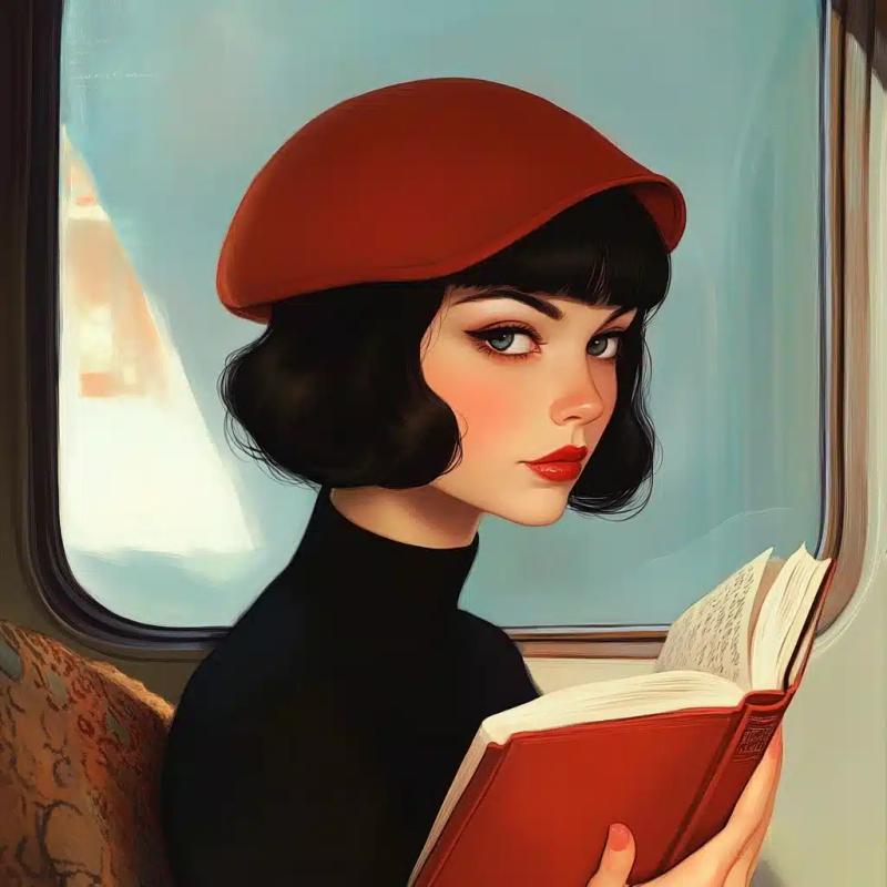 Belle poque Woman Reading
