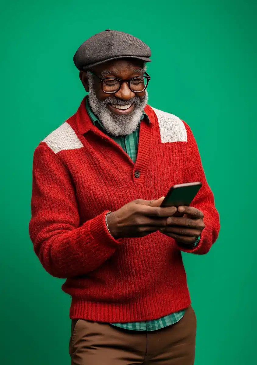Old Man in Red Sweater