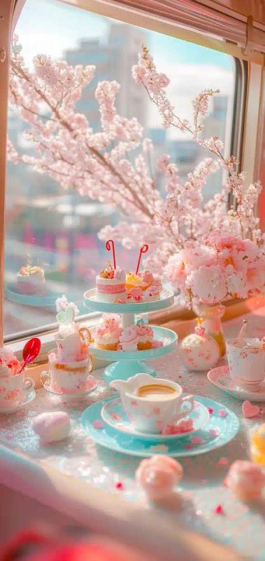 Valentines Tea in Dining Car