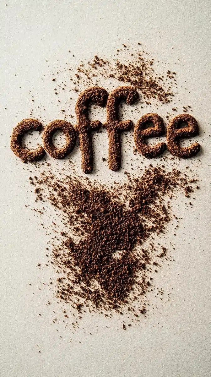Coffee Grounds Typography