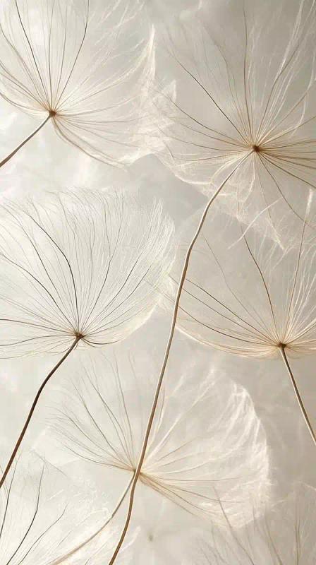 Delicate Dandelion Seeds Close-Up