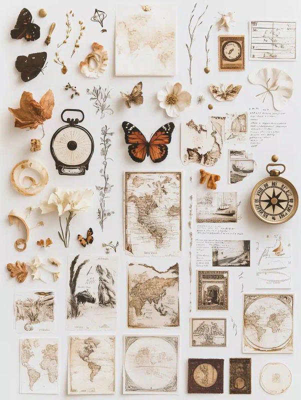 Ethereal Collage Sticker Sheet