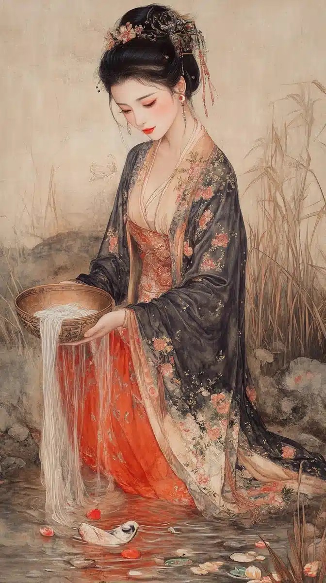 Gongbi Painting of Xishi