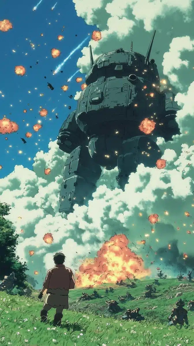 Anime Mech Battle Landscape