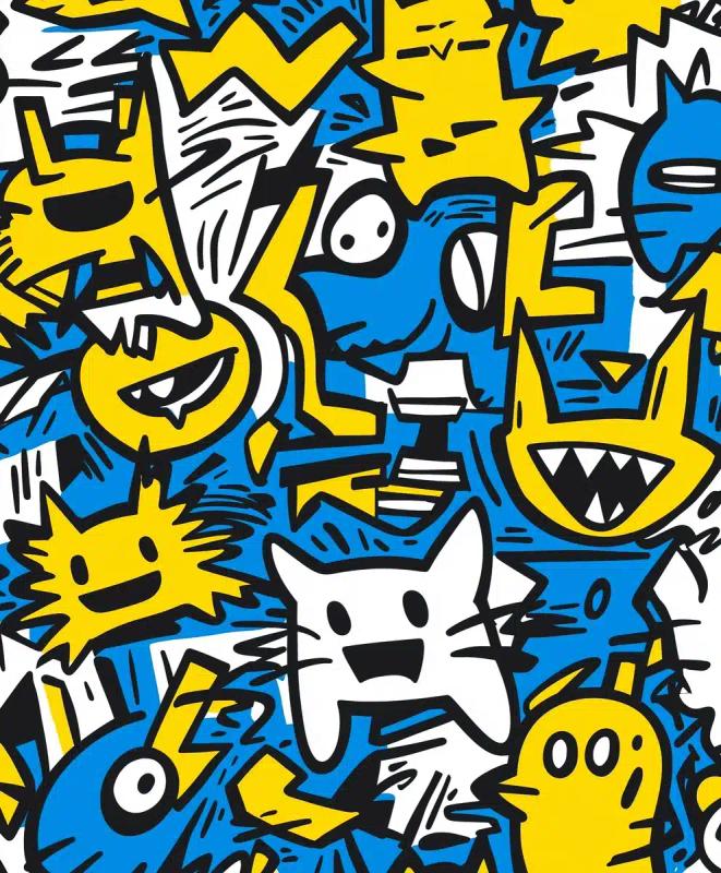 Doodle Faces and Creatures