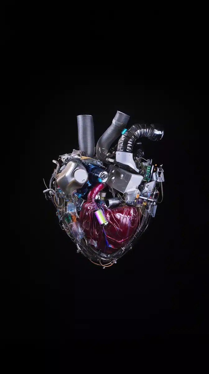 Technological Heart in Space