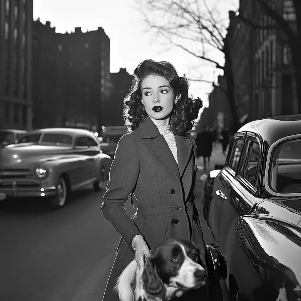 Film Portrait of Woman with Dog