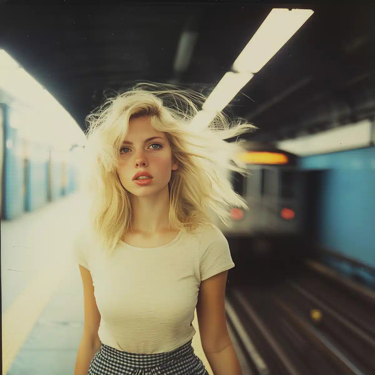 Retro Subway Portrait Photography