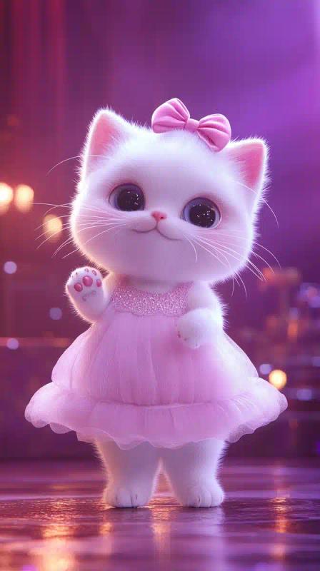 Doll Kitten in Ballroom