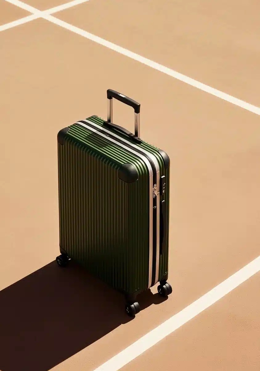Modern Aluminum Luggage Composition
