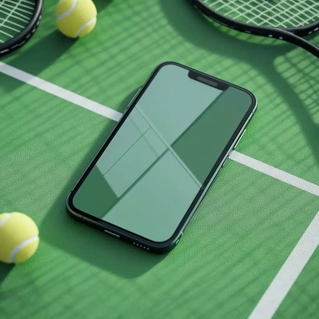 iPhone 16 on Tennis Court