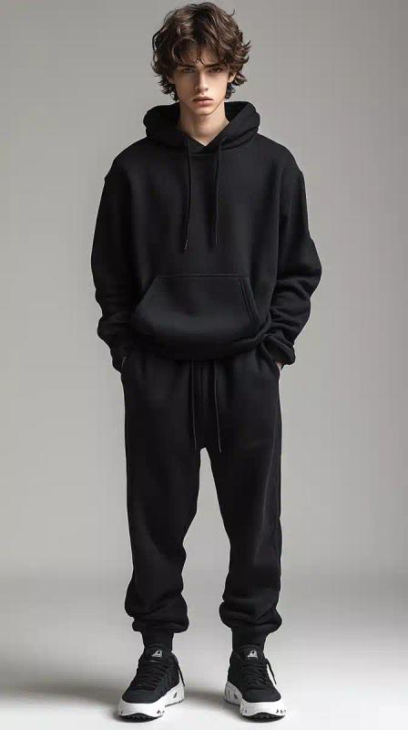 Hyper-Realistic Model in Hoodie