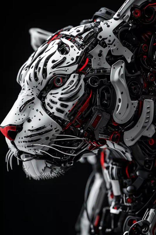 Hyper-Realistic Robot Tiger